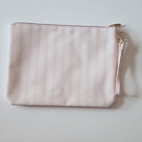 NWT Team Bride clutch, pink and white stripes - Picture 4 of 5